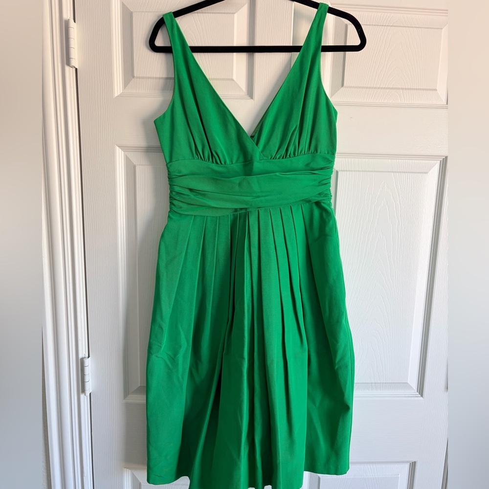 Nicole Miller Vibrant Green Midi Dress